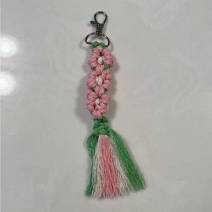 Macrame Daisy Chain Keychain